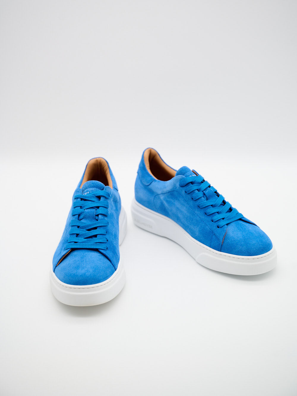 Blauer Velour Sneaker Herren Paar Ansicht Giacomo