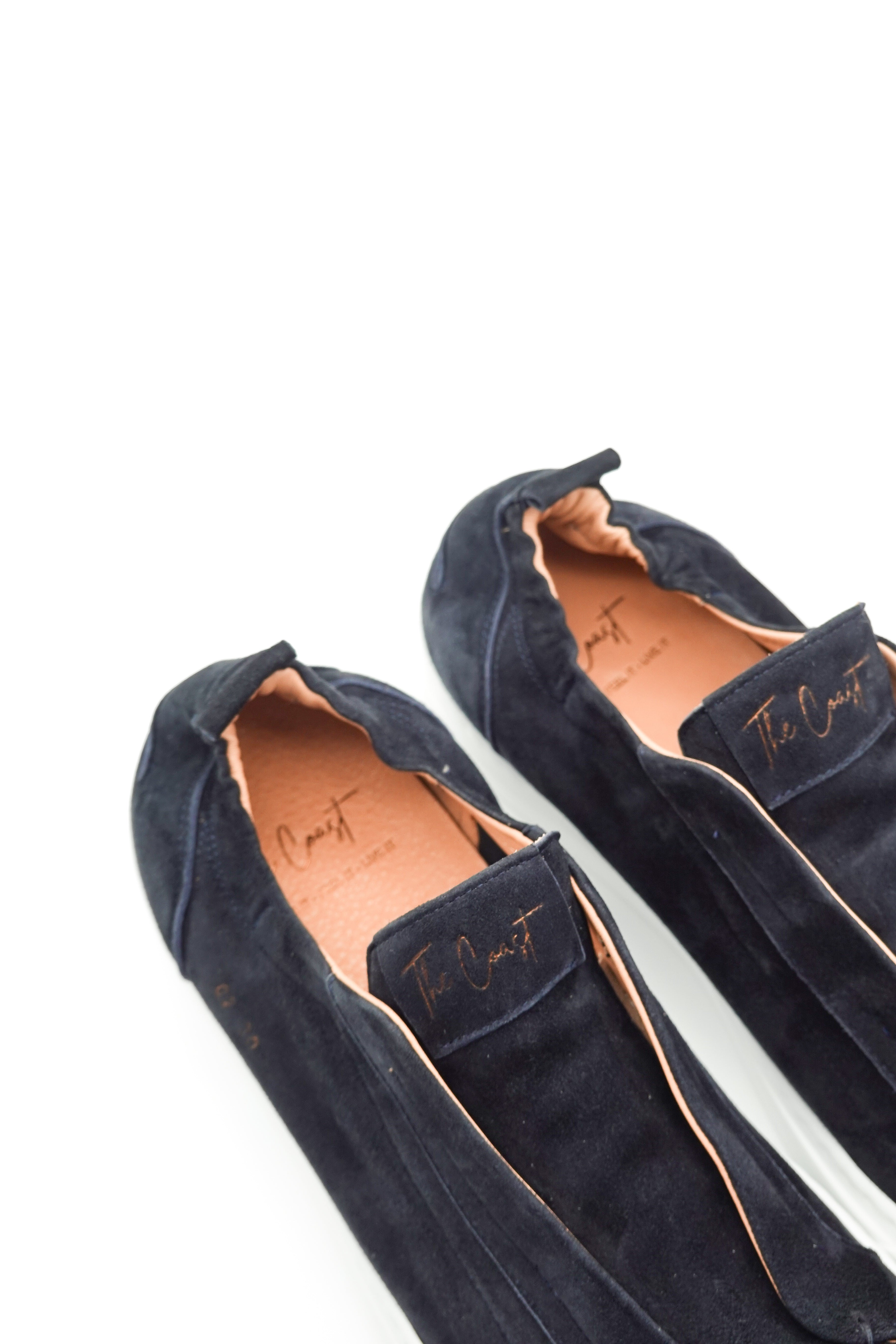 Men's Antonio Suede Slip-On Sneakers in Dark Blue
