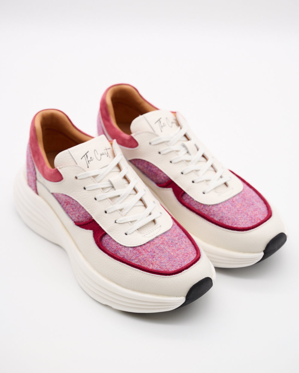 Sophia Runners limitierte Sneaker in einer Tweed Edition für Damen in Weiss & Rosé