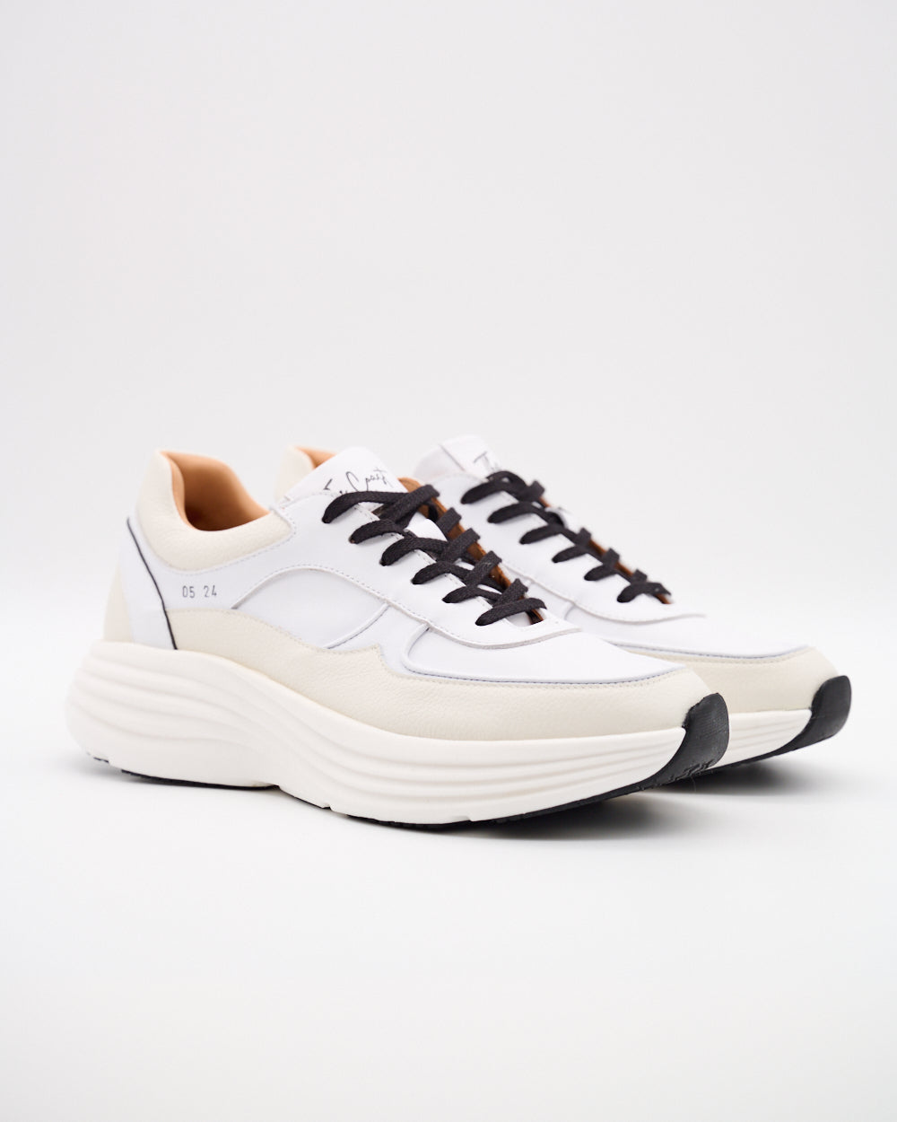 Sophia Runners limitierte Leder Sneaker für Damen in Weiss