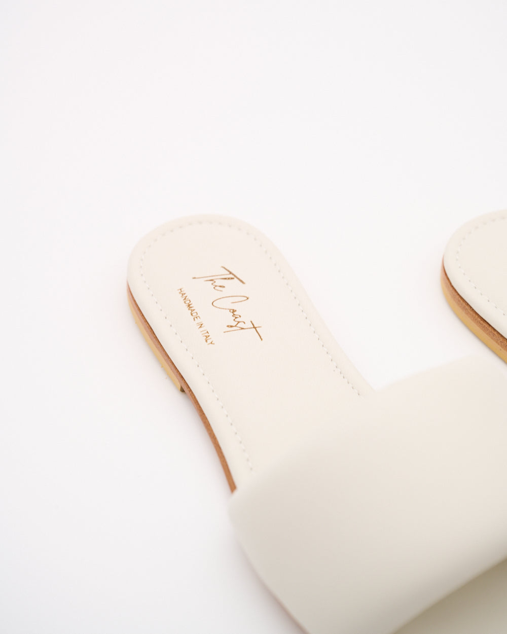 Adriana Leder Slipper für Damen in Creme