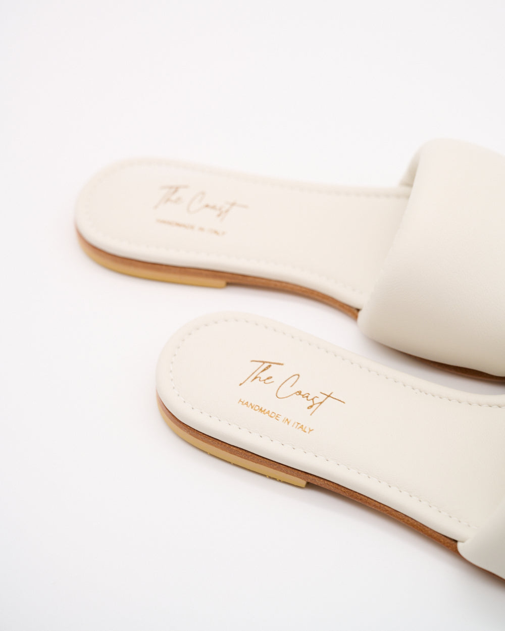 Adriana Leder Slipper für Damen in Creme
