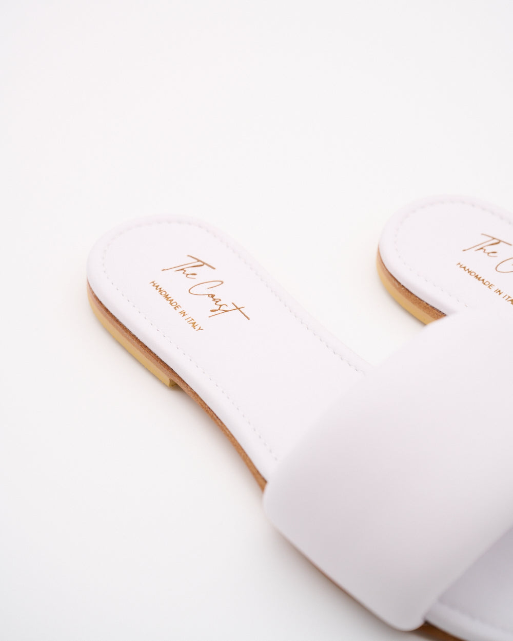 Adriana Leder Slipper für Damen in Weiss