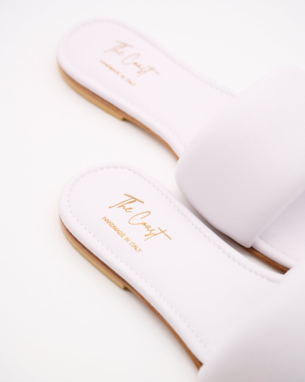 Adriana Leder Slipper für Damen in Weiss