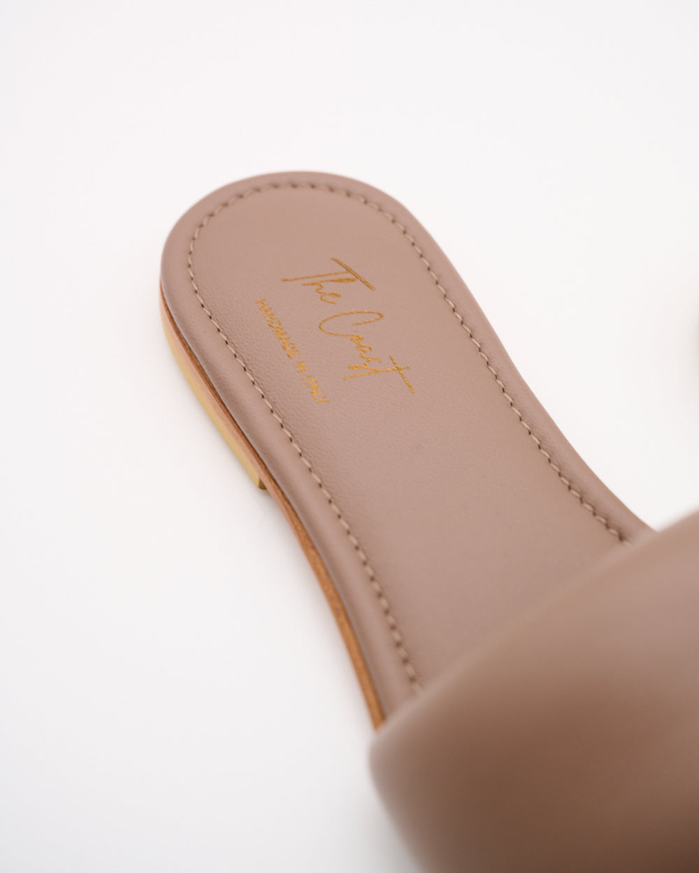 Adriana Leder Slipper für Damen in Taupe
