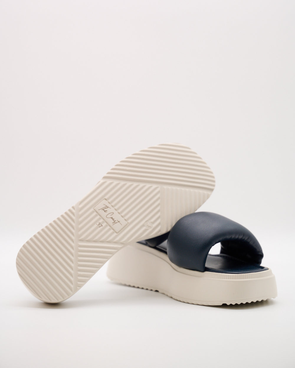 Isabella Leder Slipper für Damen in Dunkelblau