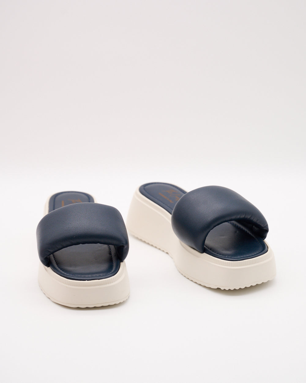 Isabella Leder Slipper für Damen in Dunkelblau