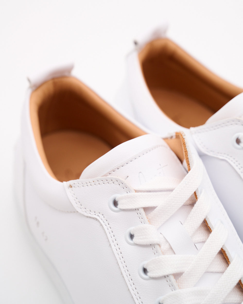 Luca limitierter Sneaker aus Glattleder für Herren in Weiss
