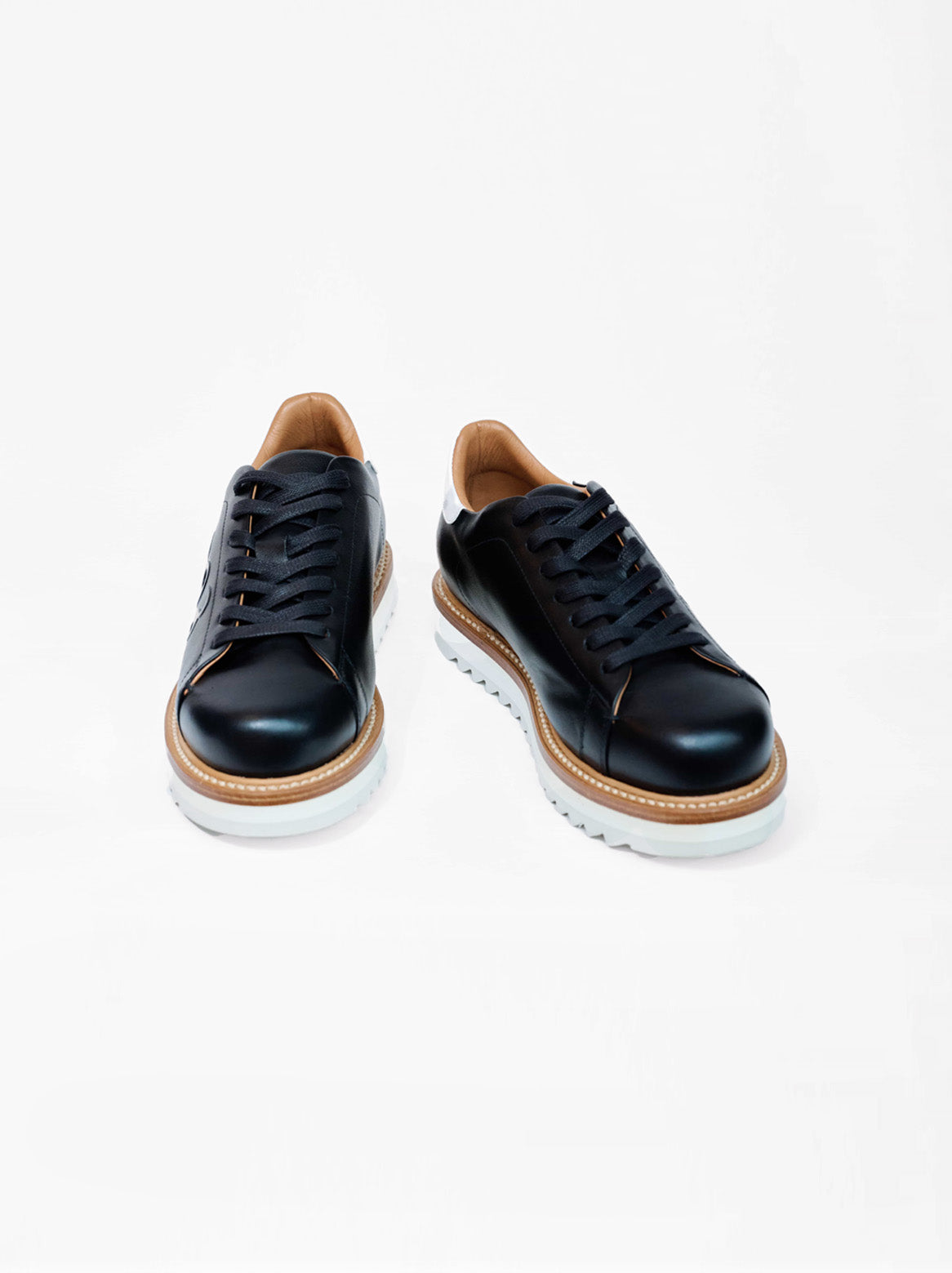 Silvio Sneaker Schwarz – Paaransicht von oben