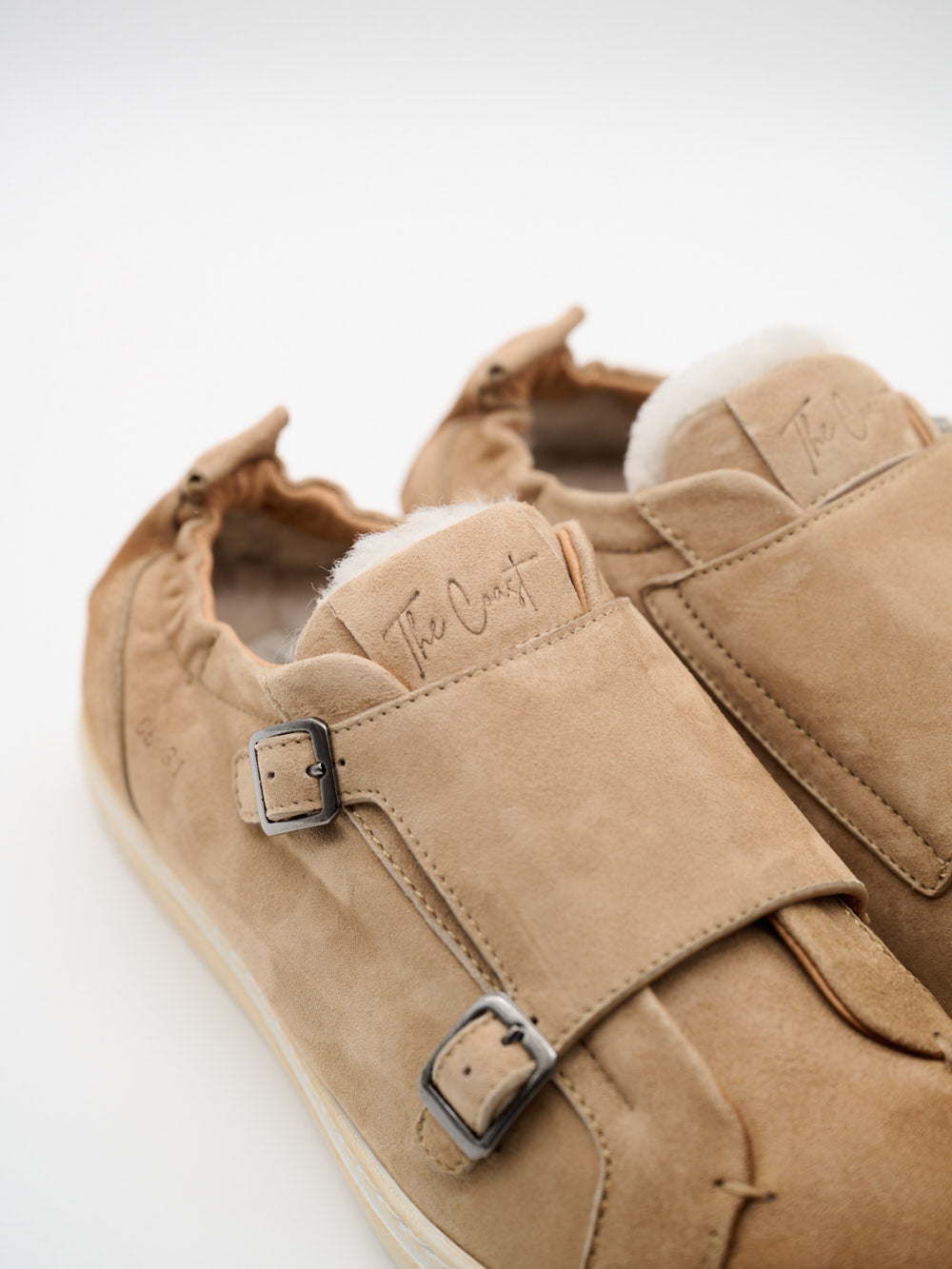 Beni Monk Sneaker Detail Doppel-Schnallen Leder