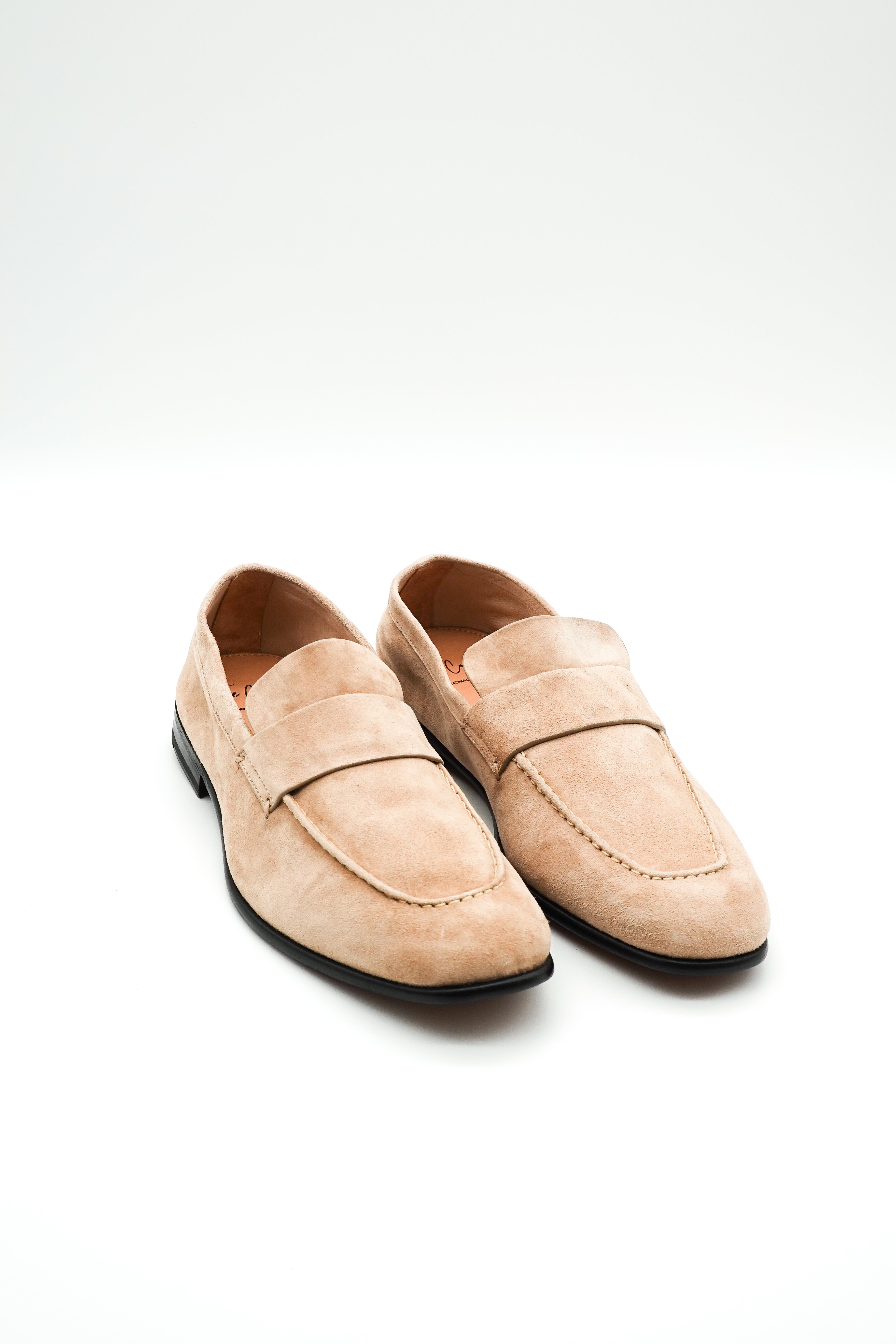 Leonardo limitierte Loafer aus Veloursleder für Herren in Beige