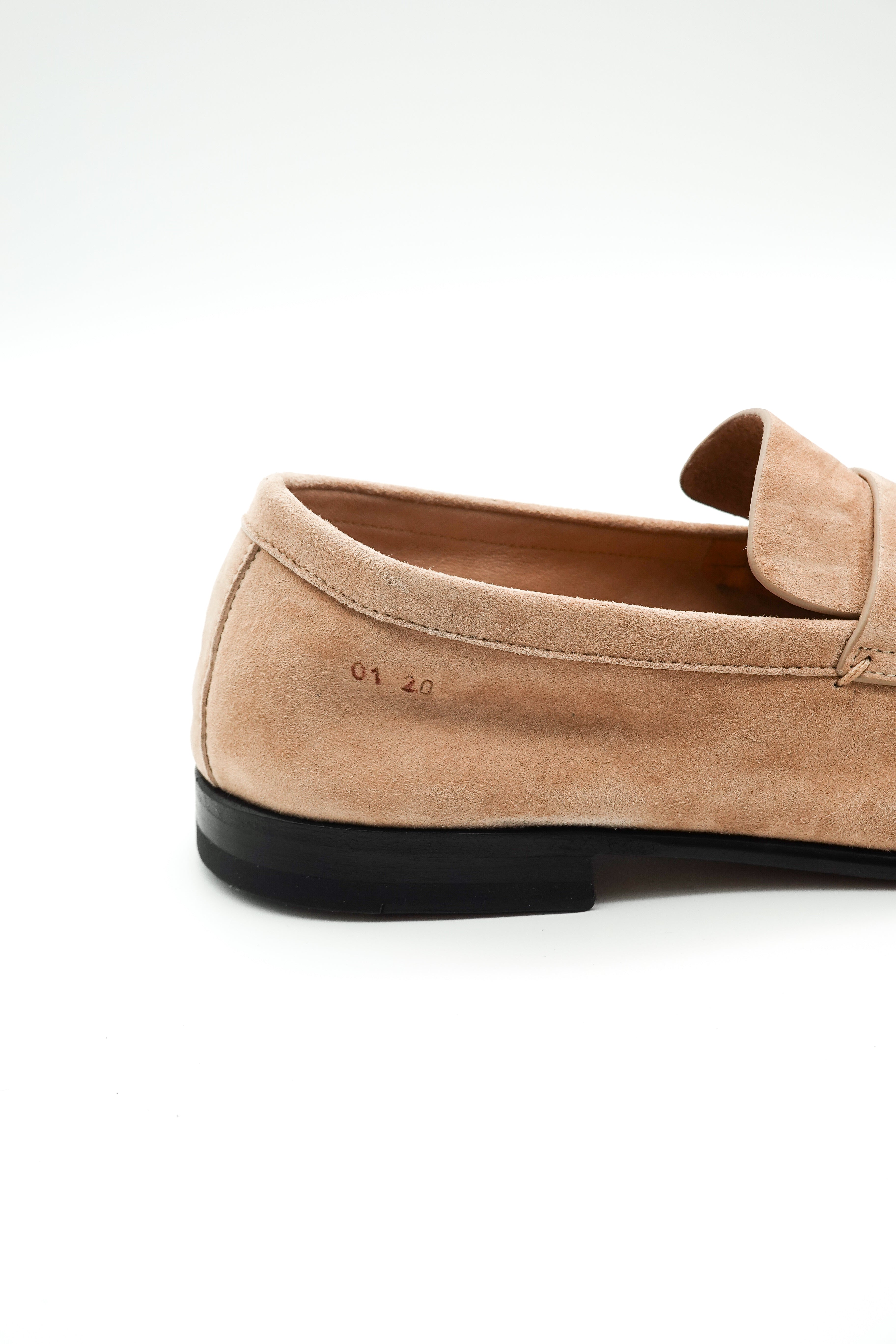 Leonardo limitierte Loafer aus Veloursleder für Herren in Beige