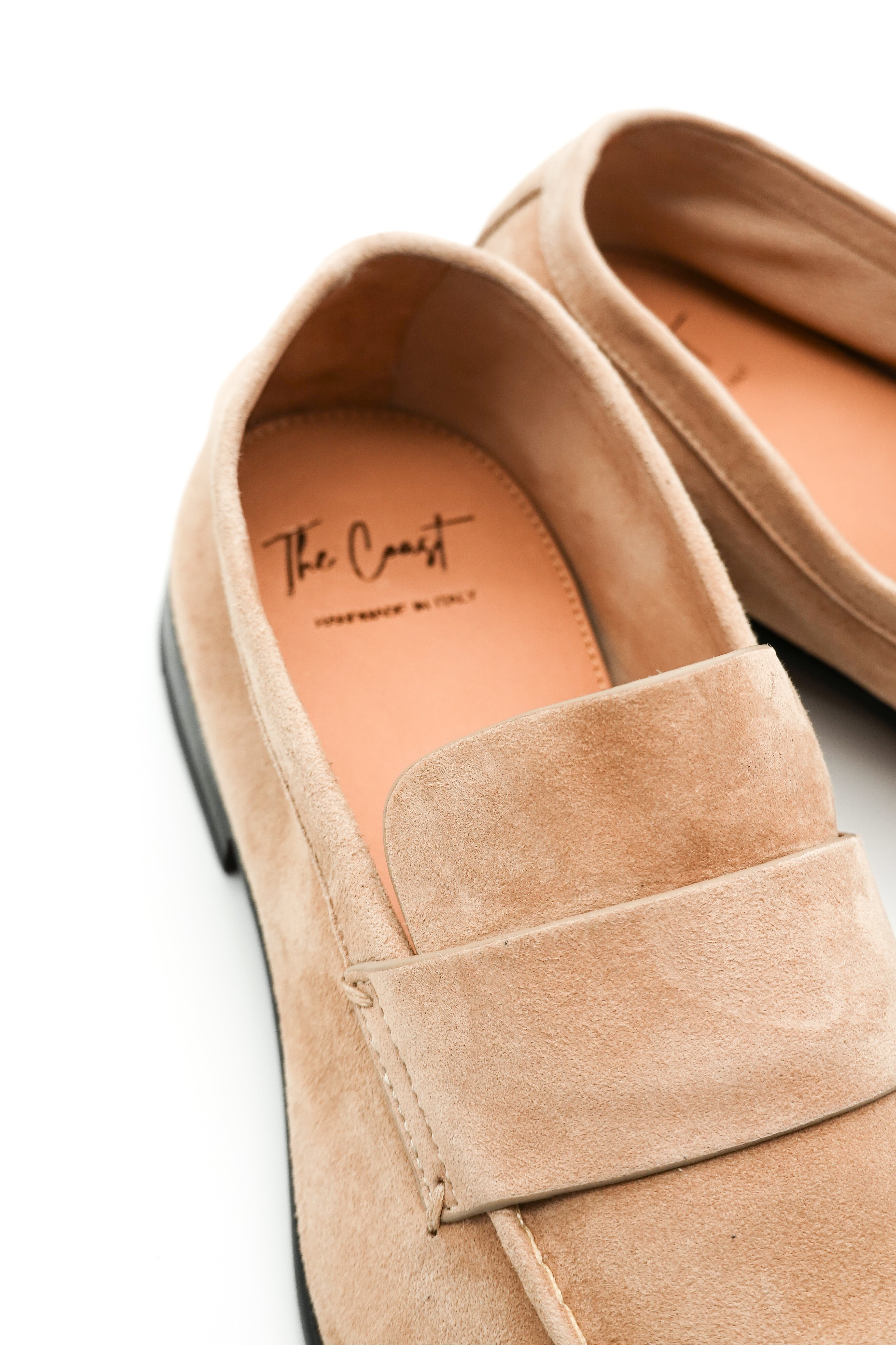 Leonardo limitierte Loafer aus Veloursleder für Herren in Beige
