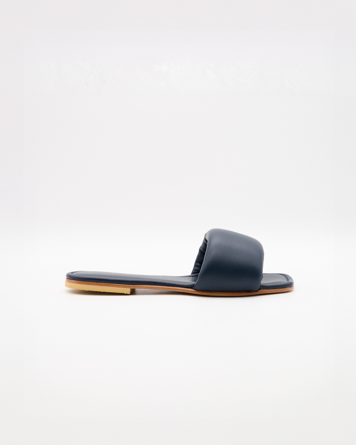 Adriana Leather Slippers for Women in Dark Blue