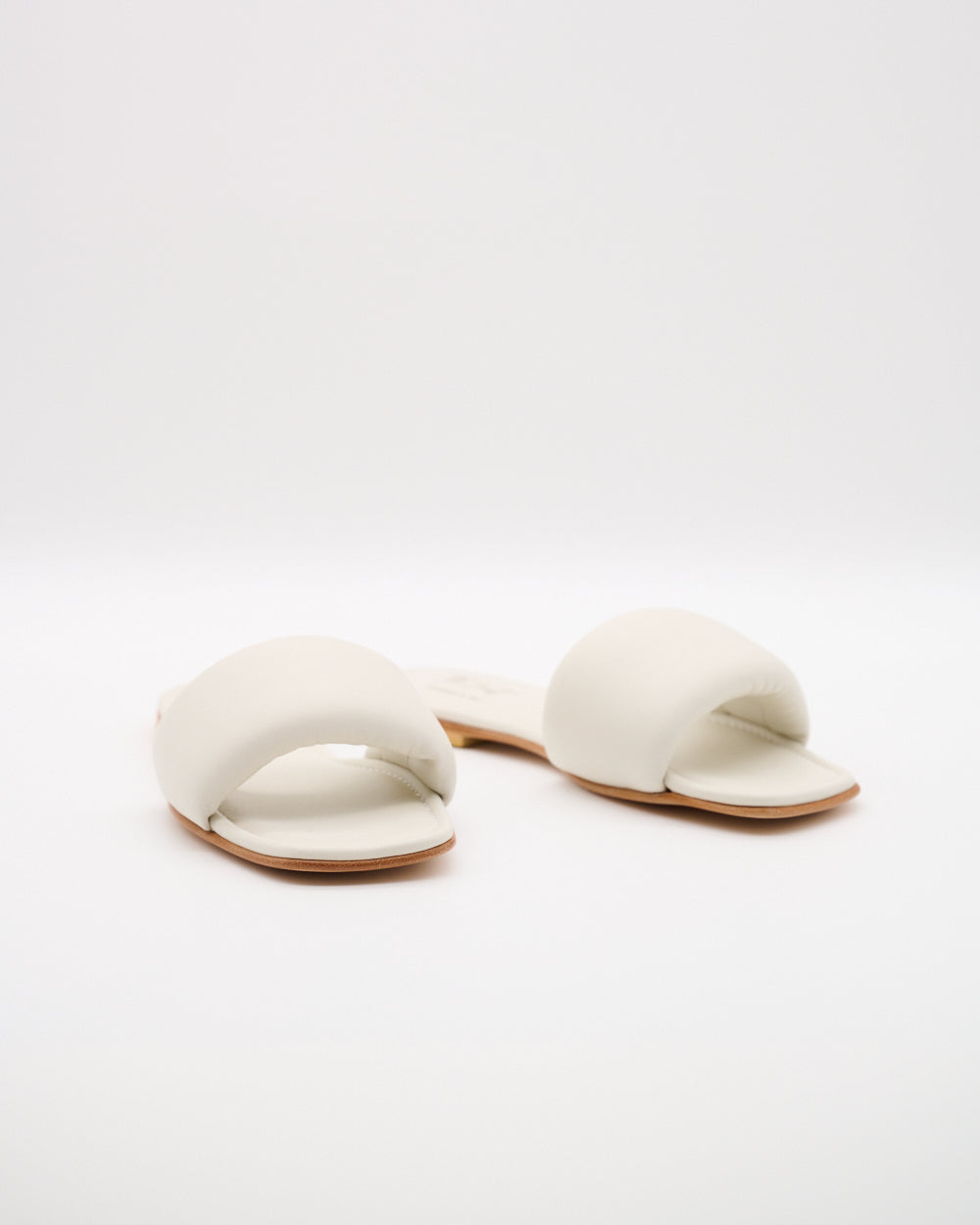 Adriana Leder Slipper für Damen in Creme
