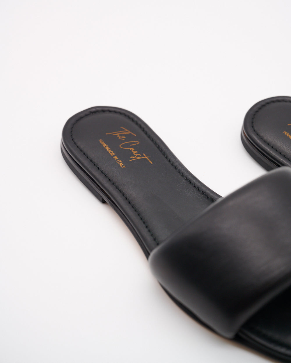 Adriana Leder Slipper für Damen in Schwarz