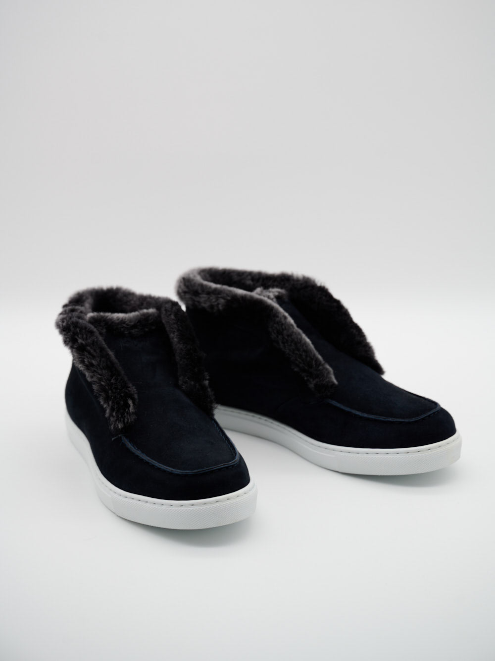 Charles limitierte Chelseas aus Cashmere Leder für Herren in Dunkelblau