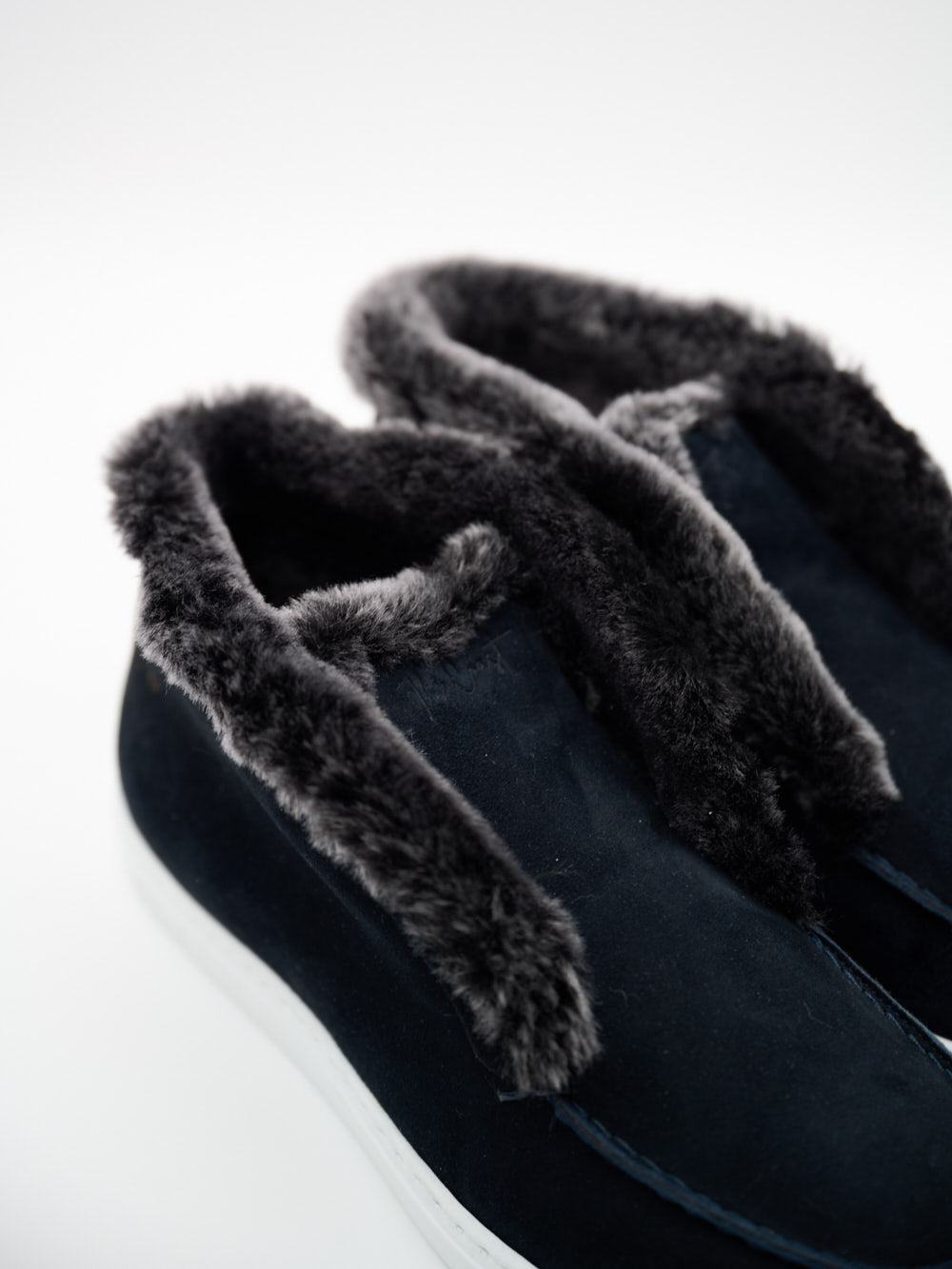 Charles limitierte Chelseas aus Cashmere Leder für Herren in Dunkelblau