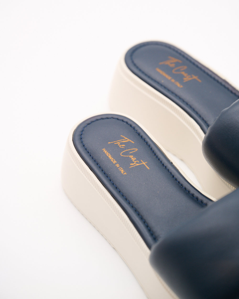 Isabella Leder Slipper für Damen in Dunkelblau