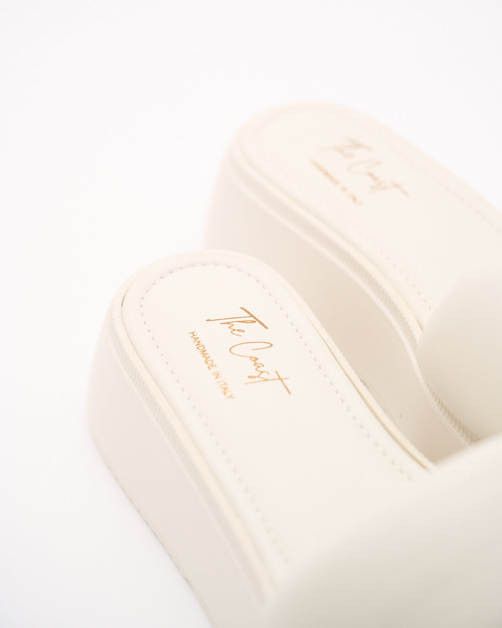Isabella Leder Slipper für Damen in Creme
