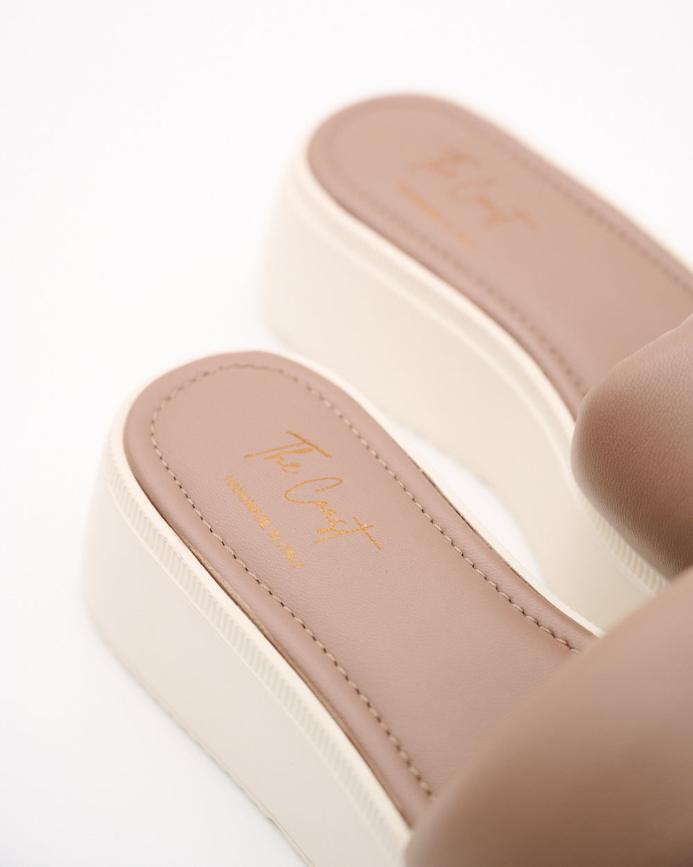 Isabella Leder Slipper für Damen in Taupe