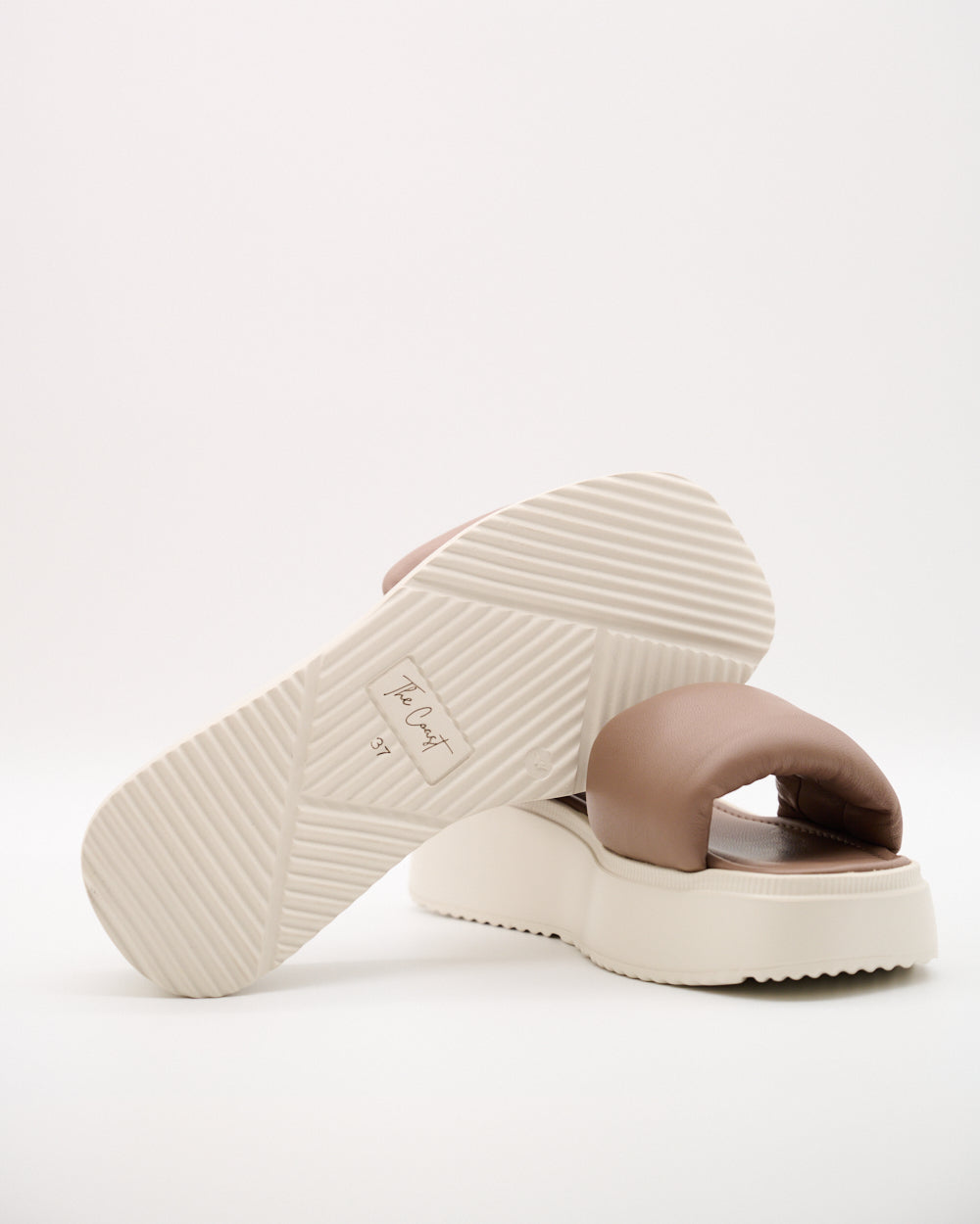 Isabella Leder Slipper für Damen in Taupe