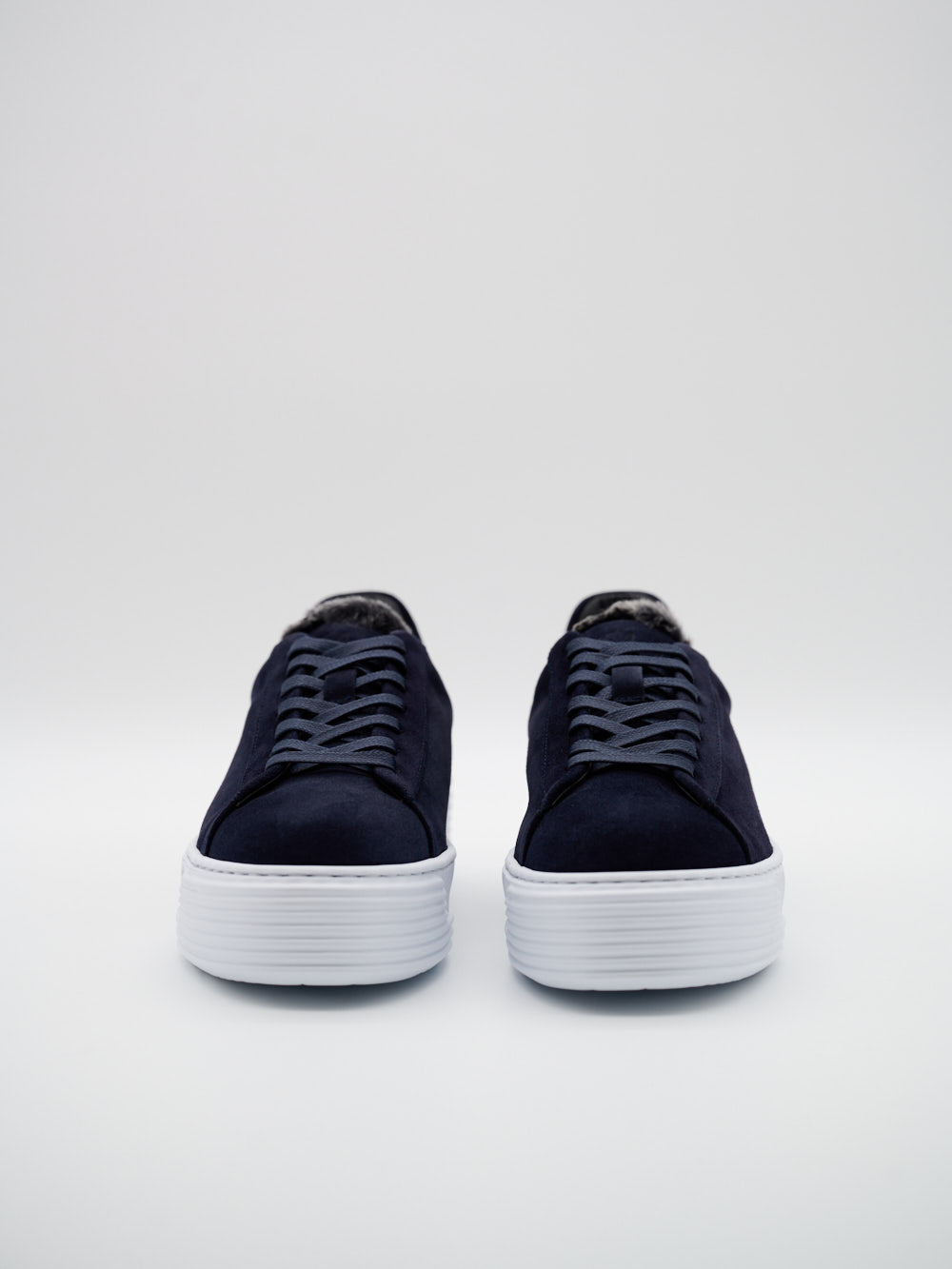 Karina limitierte Sneaker aus Cashmere Leder mit Lammfell gefüttert für Damen in Dunkelblau