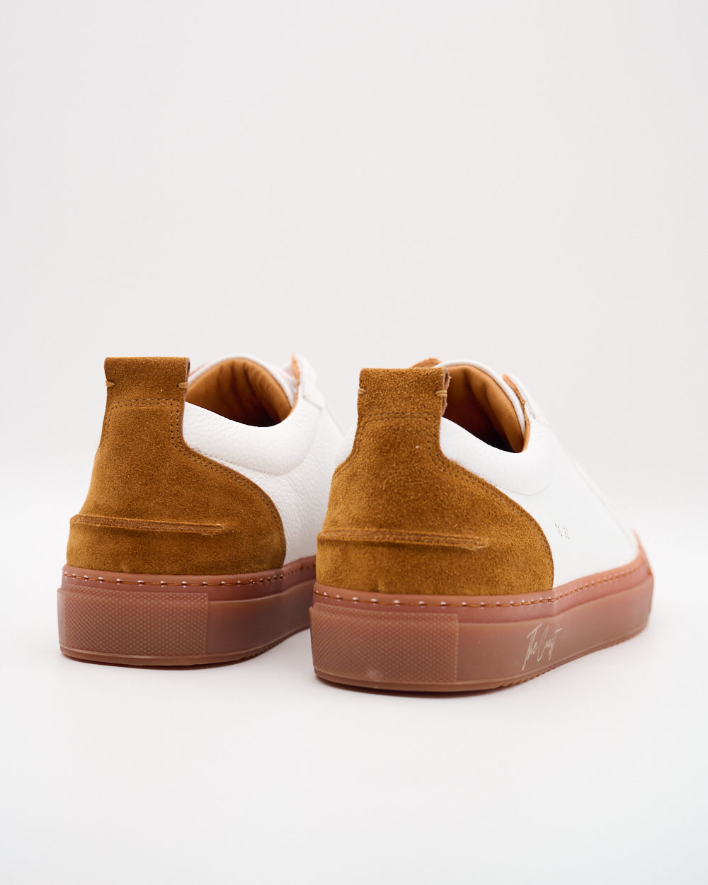 Luca limitierter Leder Sneaker für Herren in Marone Weiss