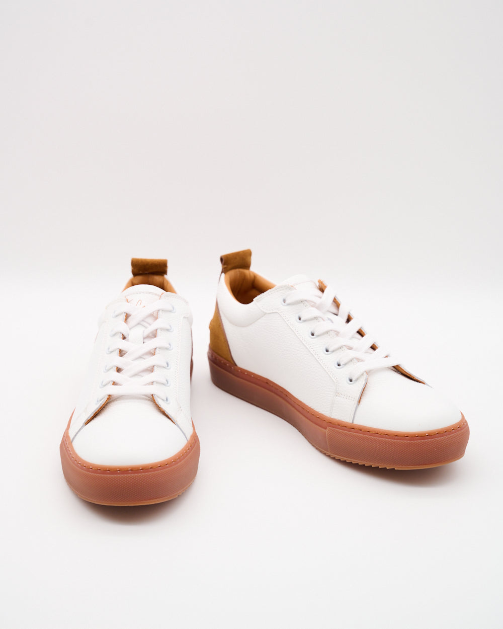 Luca limitierter Leder Sneaker für Herren in Marone Weiss