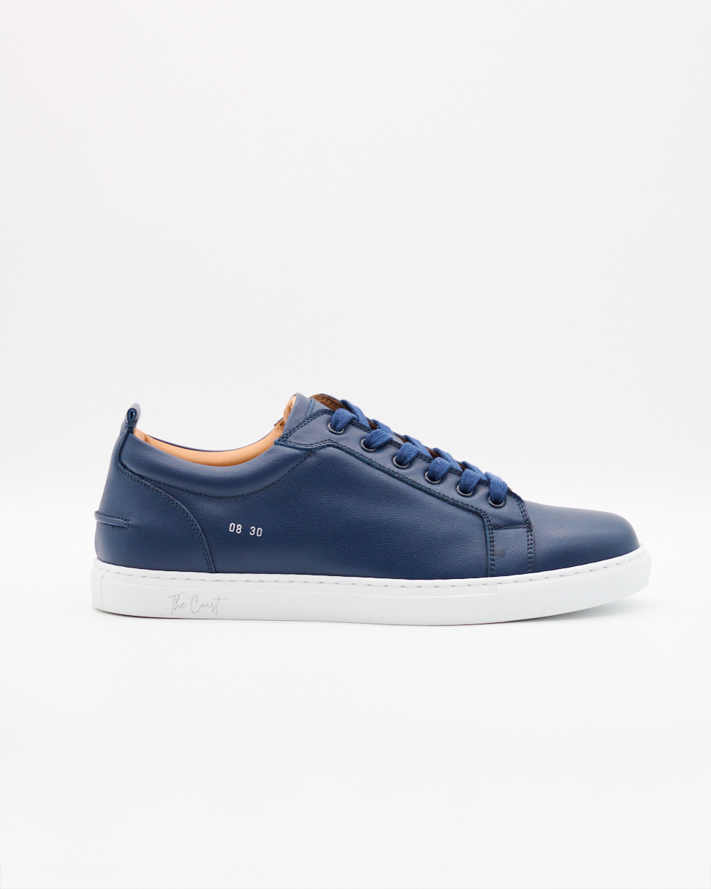 Luca limitierter Leder Sneaker für Herren in Dunkelblau