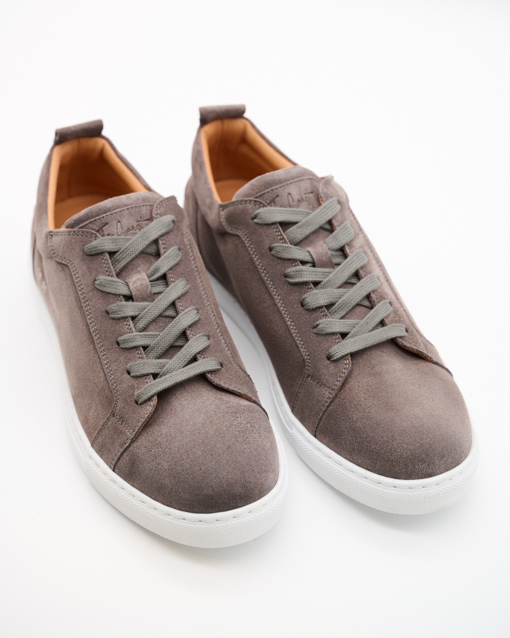 Luca limitierter Velours Sneaker für Herren in Grau