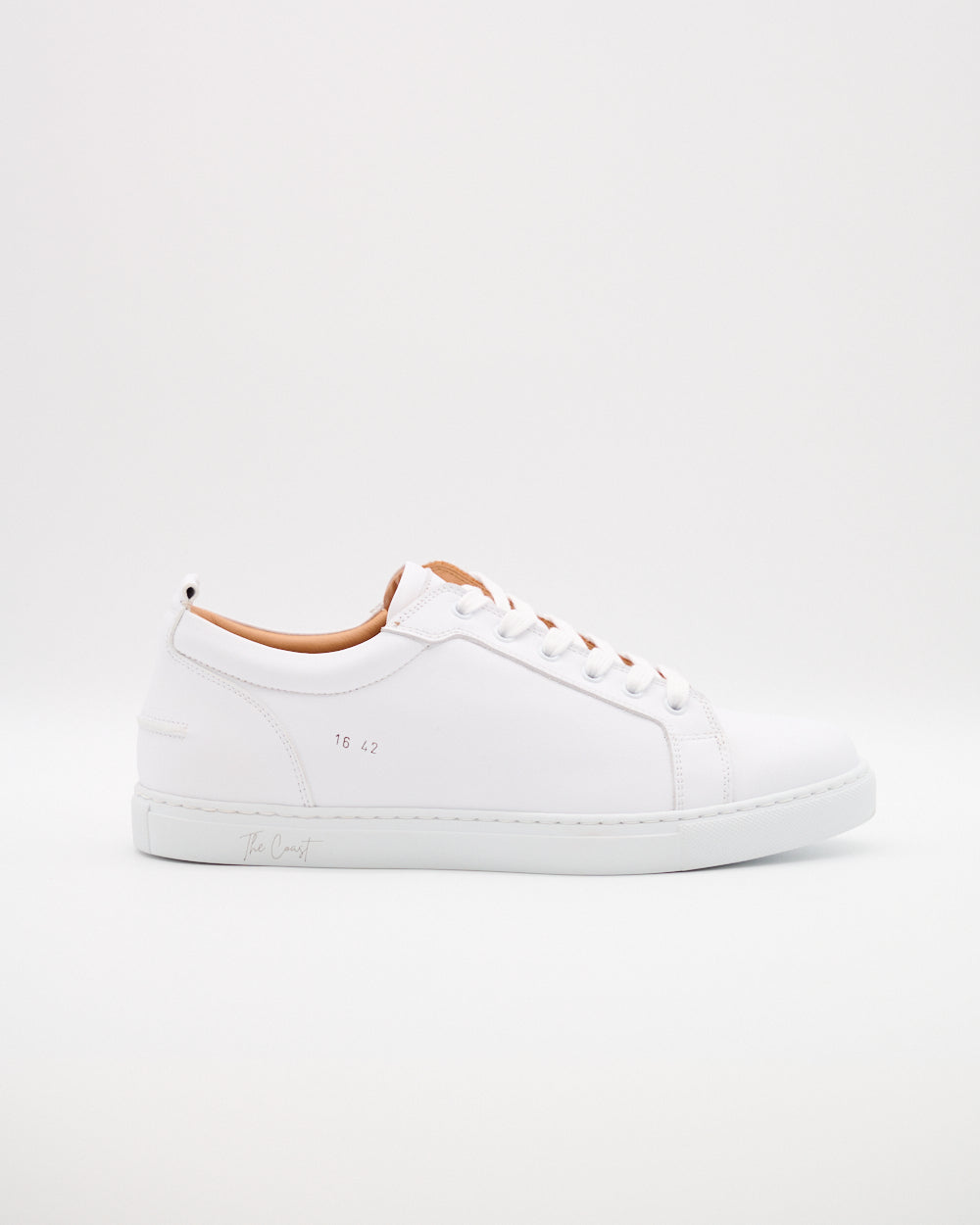 Luca limitierter Sneaker aus Glattleder für Herren in Weiss