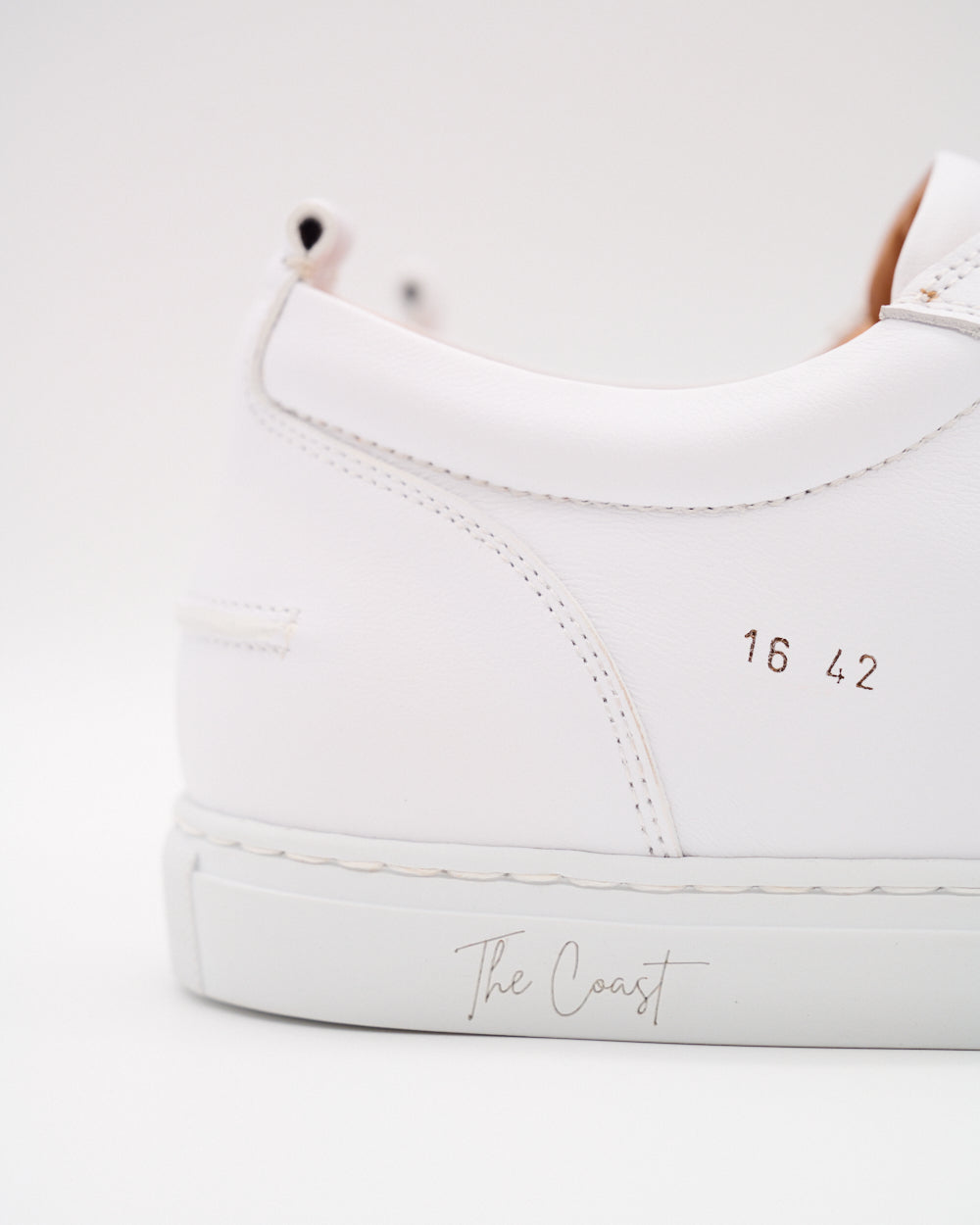 Luca limitierter Sneaker aus Glattleder für Herren in Weiss
