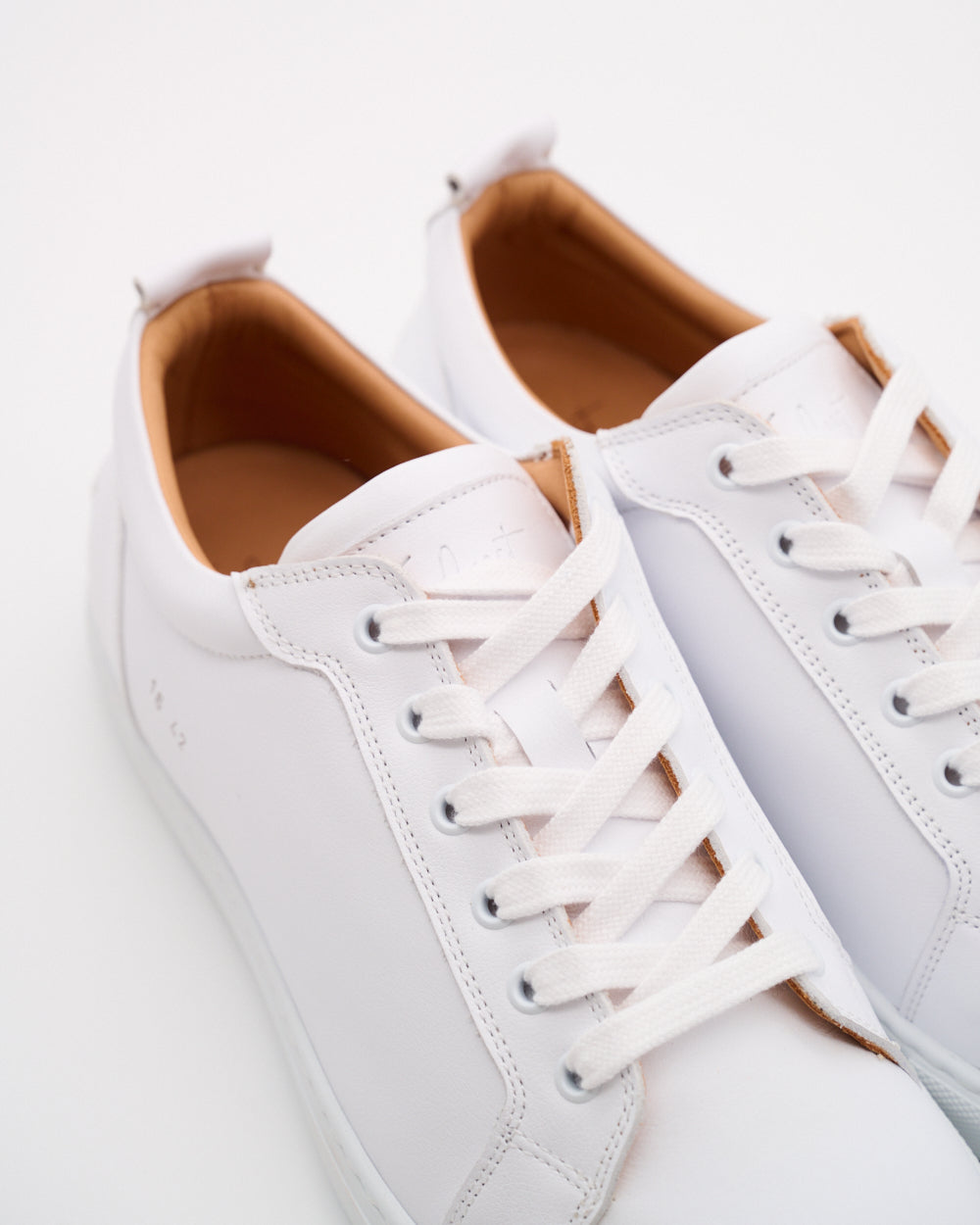 Luca limitierter Sneaker aus Glattleder für Herren in Weiss
