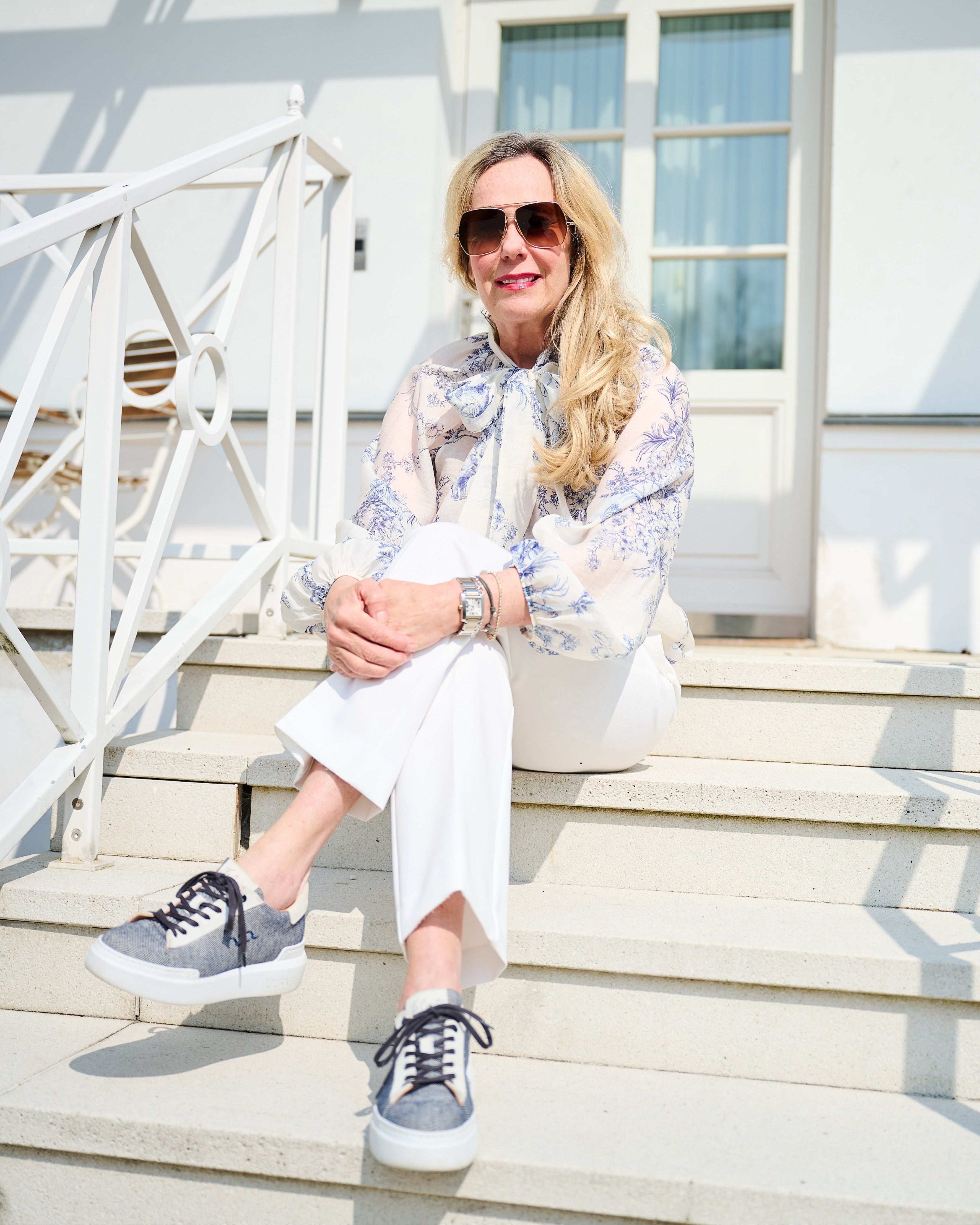 Siena limitierte Canvas Sneaker für Damen in Dunkelblau