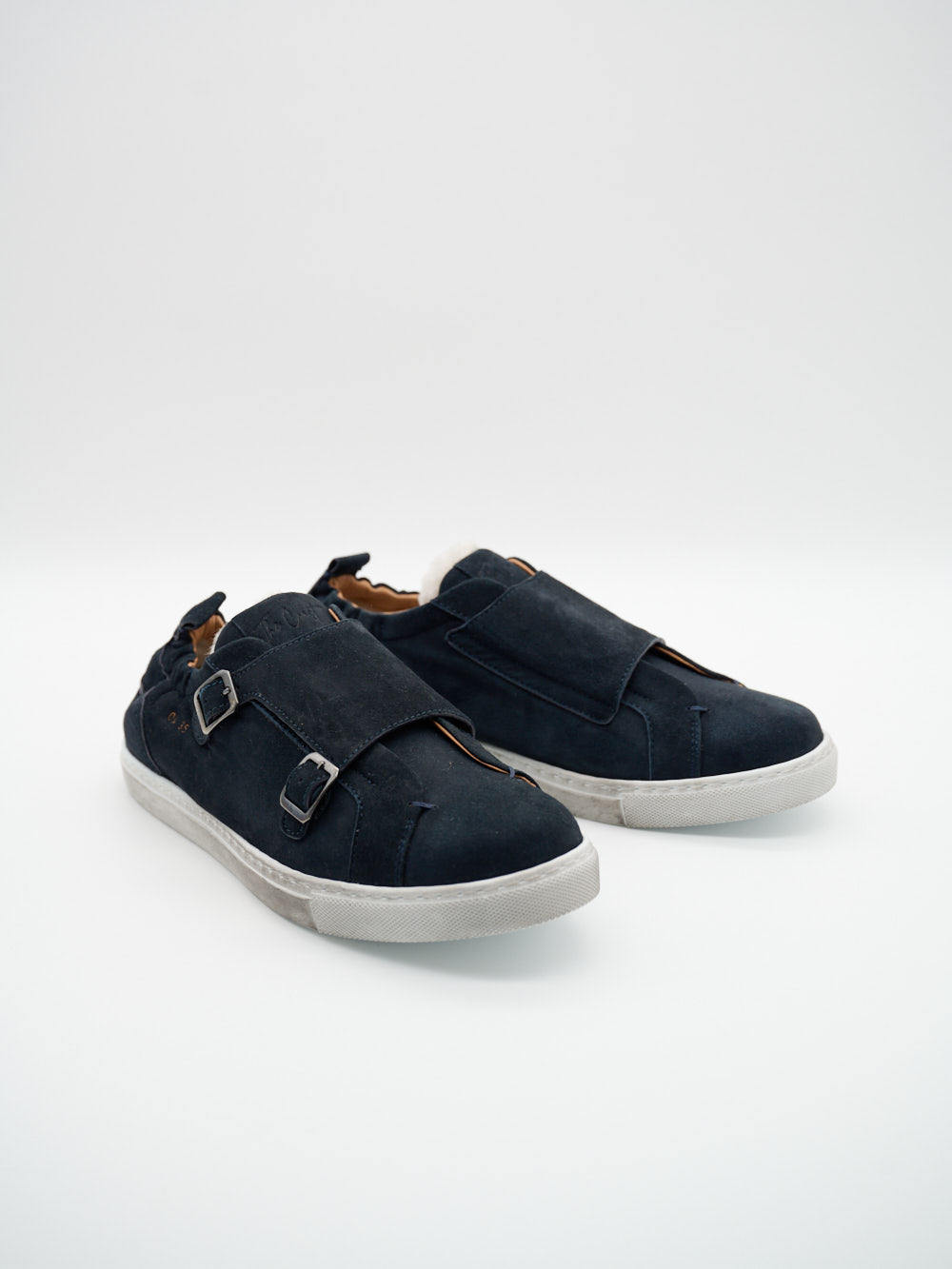 Monk Sneaker Dunkelblau Herren Paar Ansicht Beni