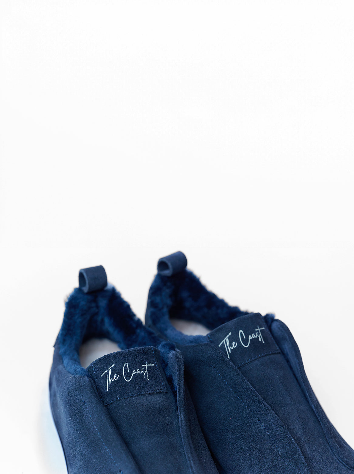 Alexa Slip-In Sneakers Dark Blue with Lambskin | The Coast Women