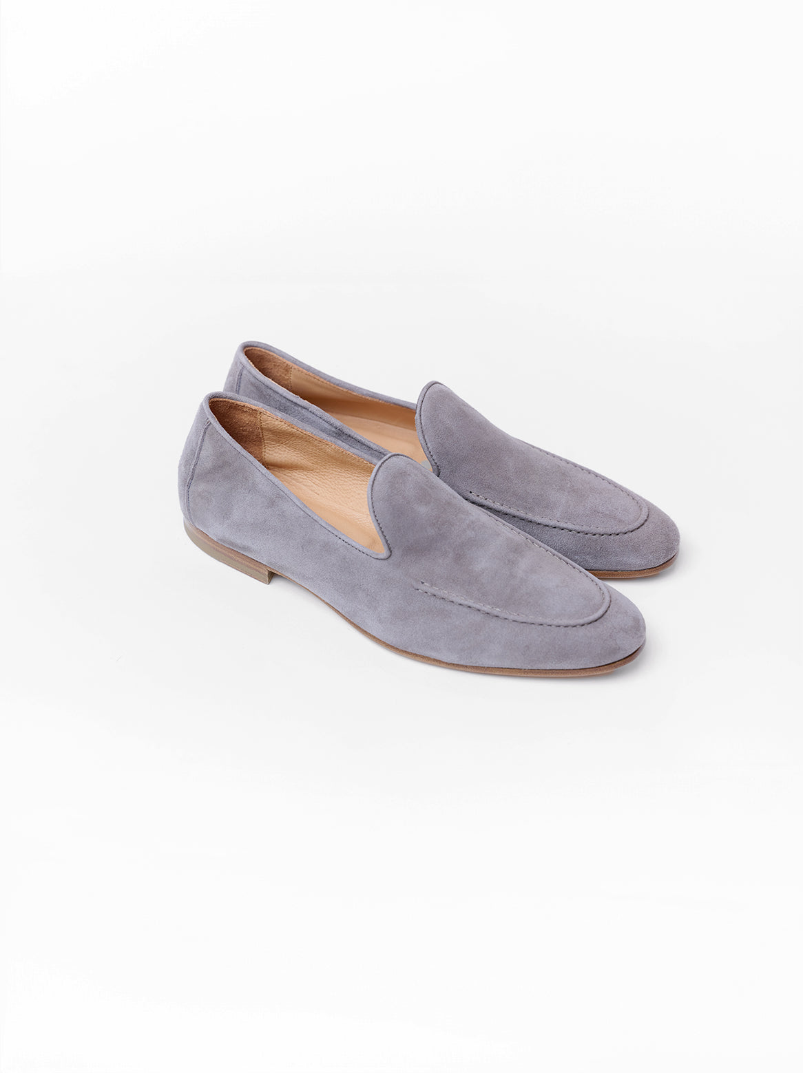 Alessandro Loafer – Paaransicht von schräg oben in Taupe

