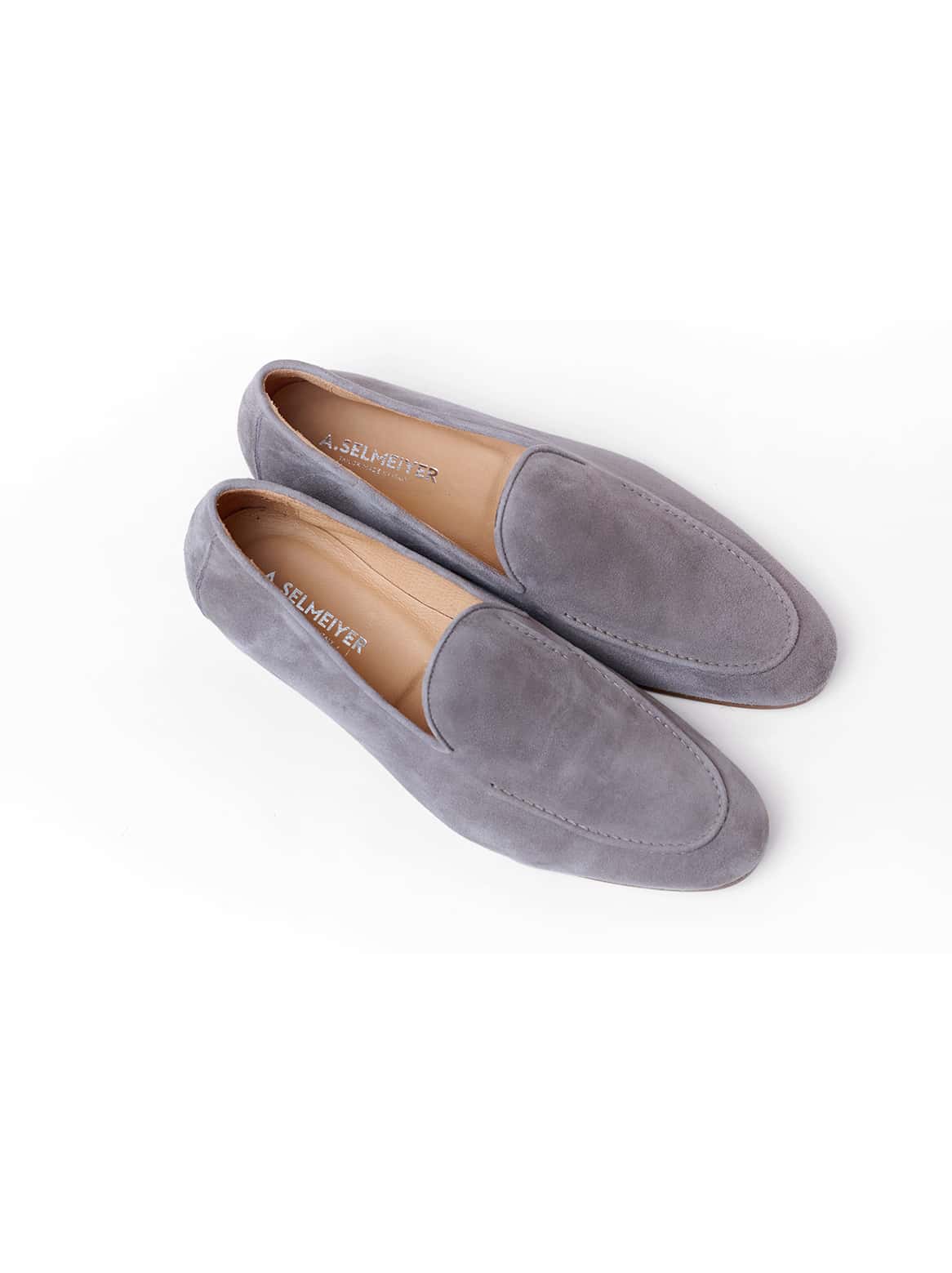 Alessandro Loafer – Draufsicht auf das Paar in Taupe