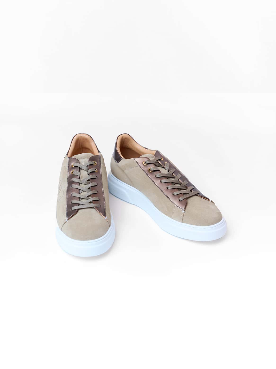 Giacomo Sneaker Antilopen Braun – Paar von oben