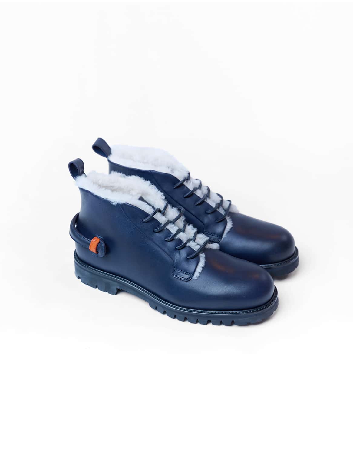 Diego Stiefel mit Lammfellfutter – Schrägansicht rechts