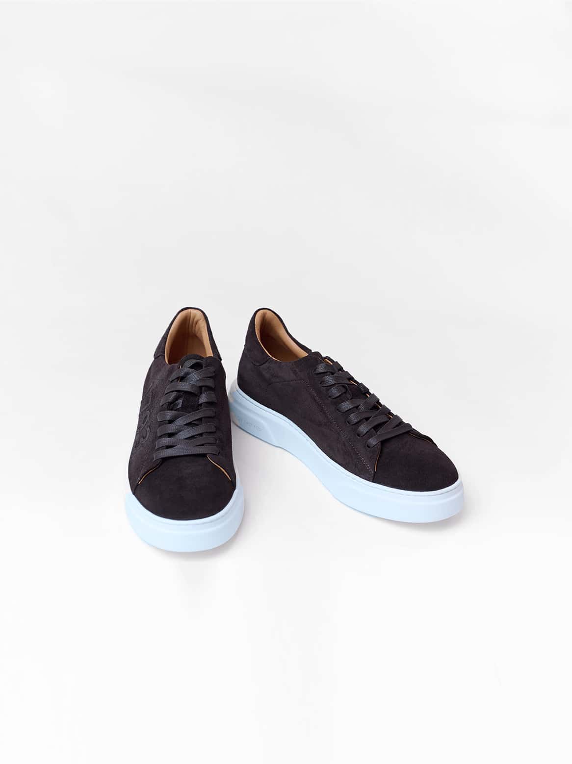 Giacomo Sneaker Dunkelbraun – Paar von oben