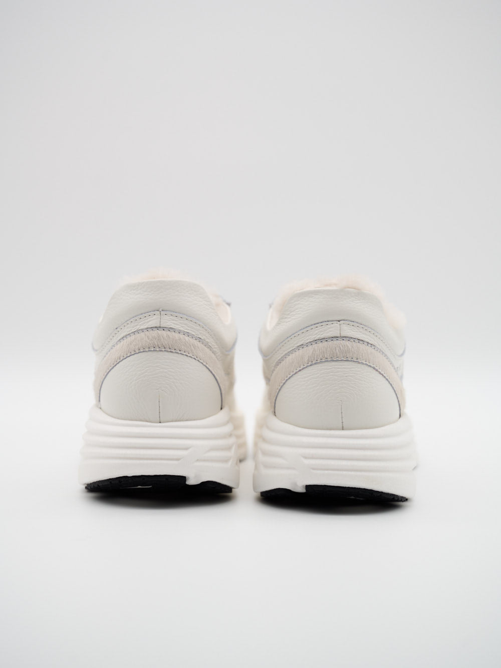 Sophia Runner Offwhite Cavallino hinten mit Lammfellfutter – limitierte Damen Luxus Sneaker The Coast